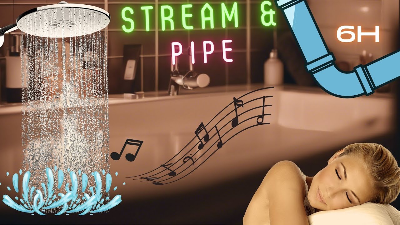 Straight into Relax Mode: Water Pipe DEEP Buzz & Shower Splash Sound 😴🎶 ||  Sound #135