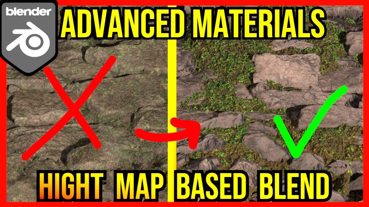 Use this INSANE TECHNIQUE to SEAMLESSLY blend your materials with height maps in BLENDER