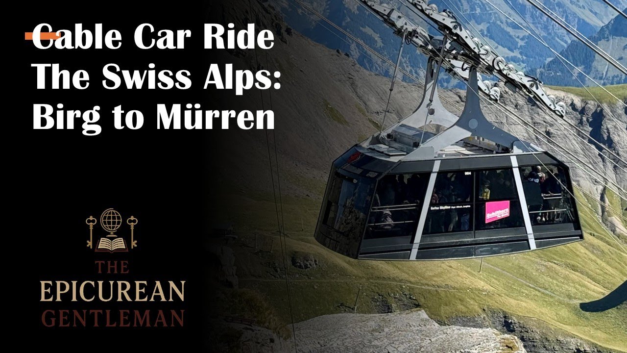 Stunning Cable Car Descent from Birg to M&uuml;rren | Swiss Alps 4K