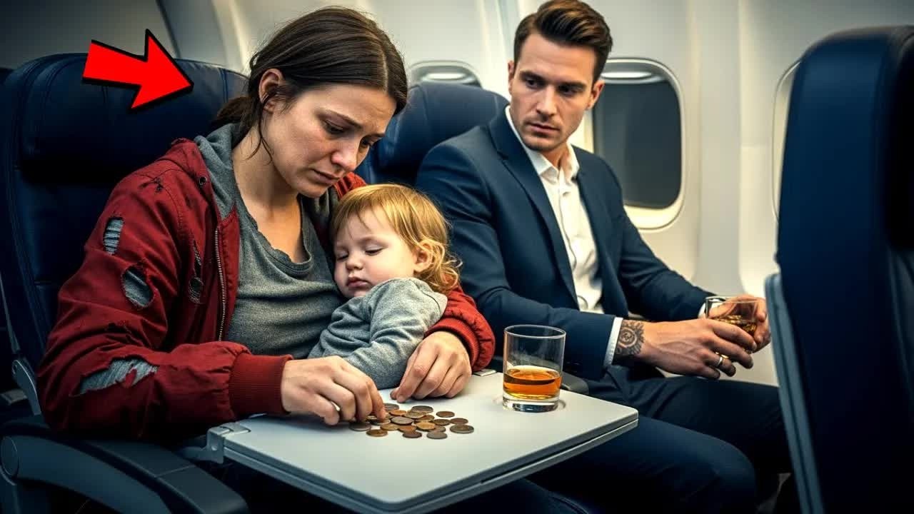 Poor Single Mother Counts Her Last Coins On The Flight—Until A Mafia Sitting Nearby Changes Her
