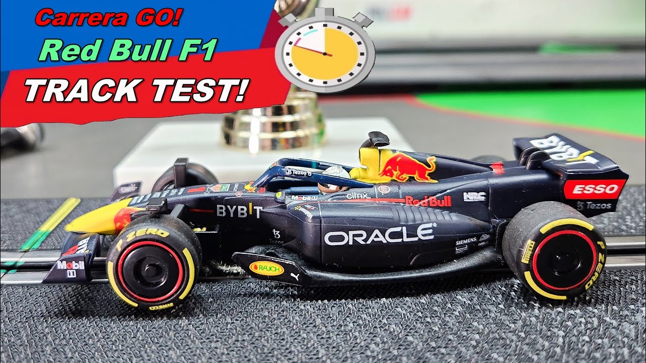 Тест трассы для модели гоночного автомобиля Carrera GO Red Bull F1!