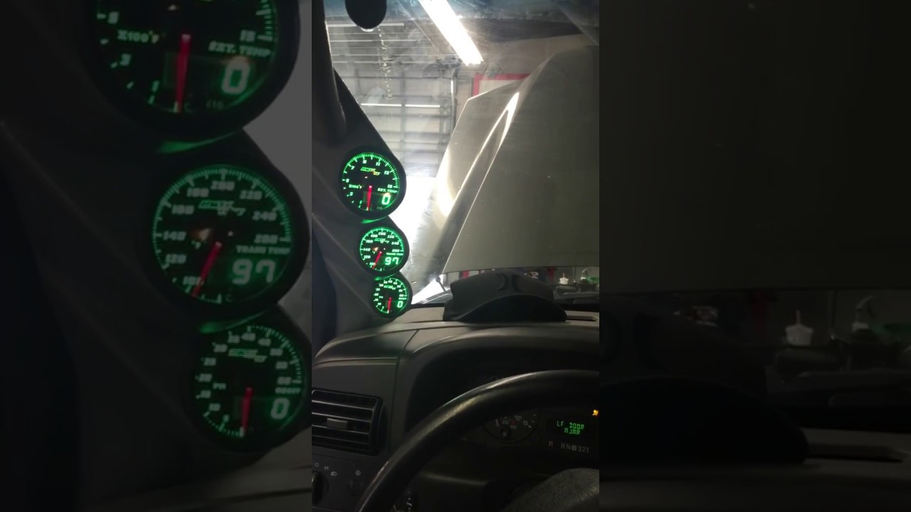GLOW SHIFT GAUGES ON FORD DIESEL