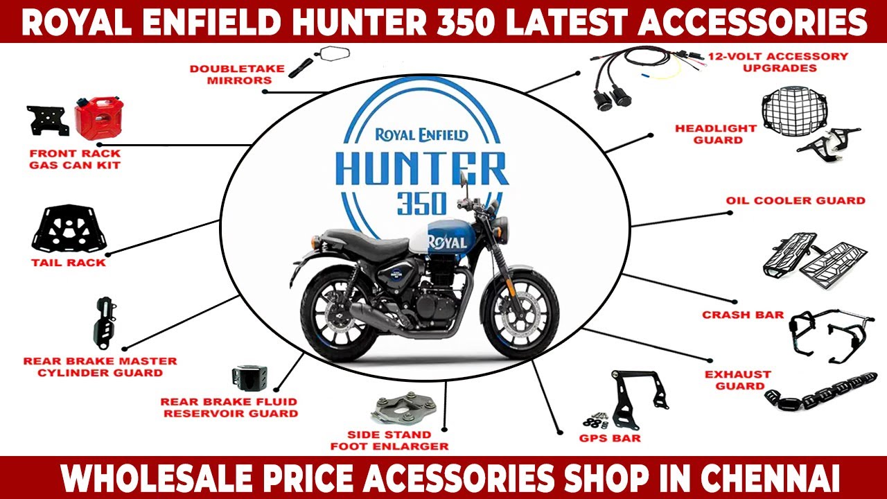 Royal Enfield Hunter 350 Accessories💥Hunter Accessories in Chennai💥Rider Machine