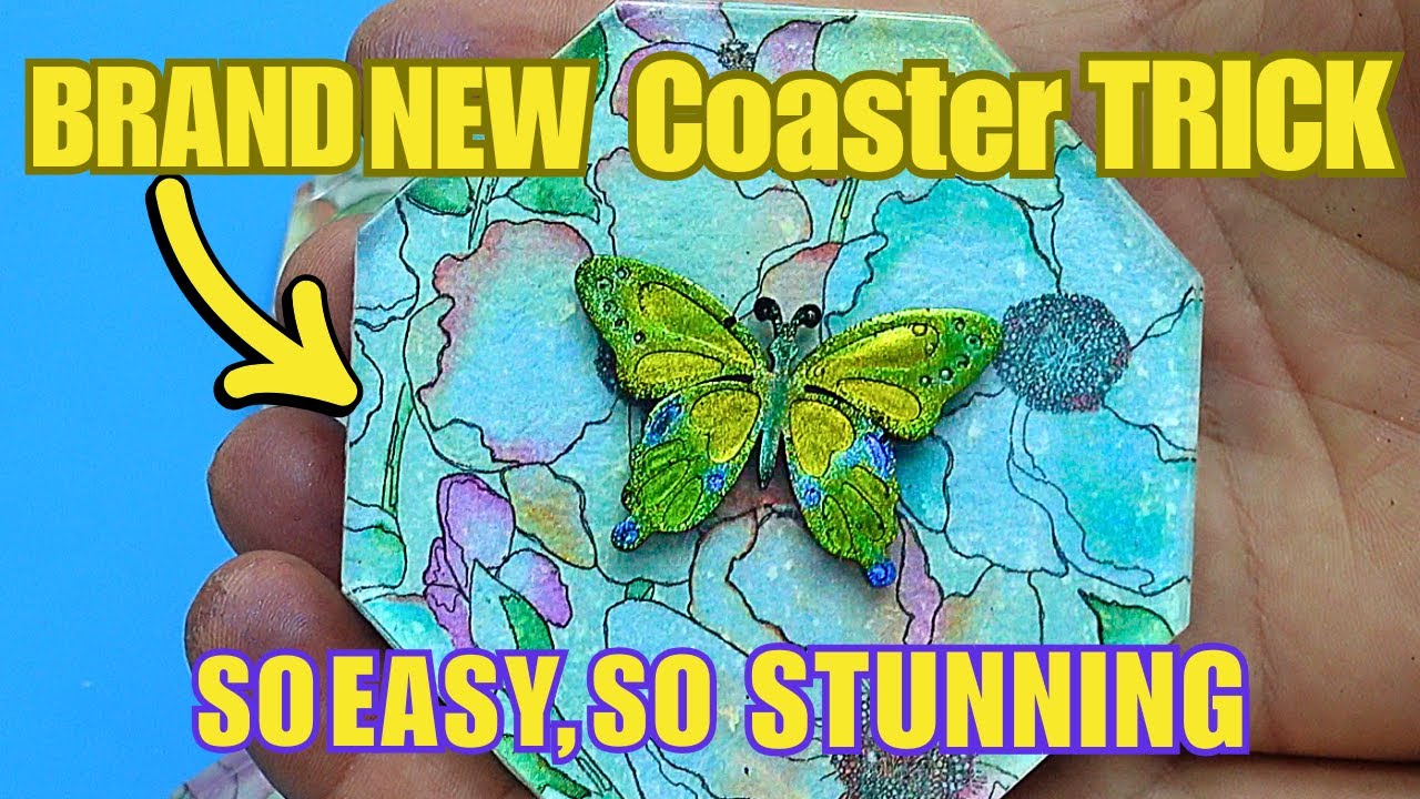 Easiest Resin Coasters Ever (I'm Not Kidding!)