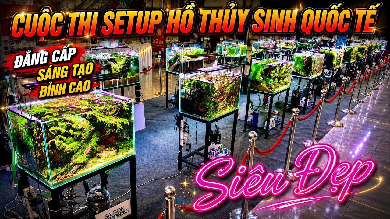 Cuộc Thi Setup Hồ Thuỷ Sinh Quốc Tế Lớn Nhất Việt Nam | KoiKa Aqua Star | Betta Sales 