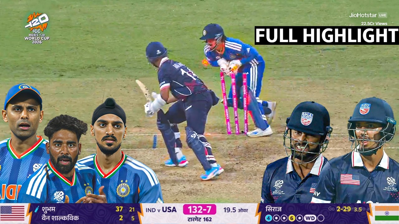 IND vs USA T20 Worldcup 2026 Full Match Highlights | India vs USA T20 Worldcup Full Highlights 2026