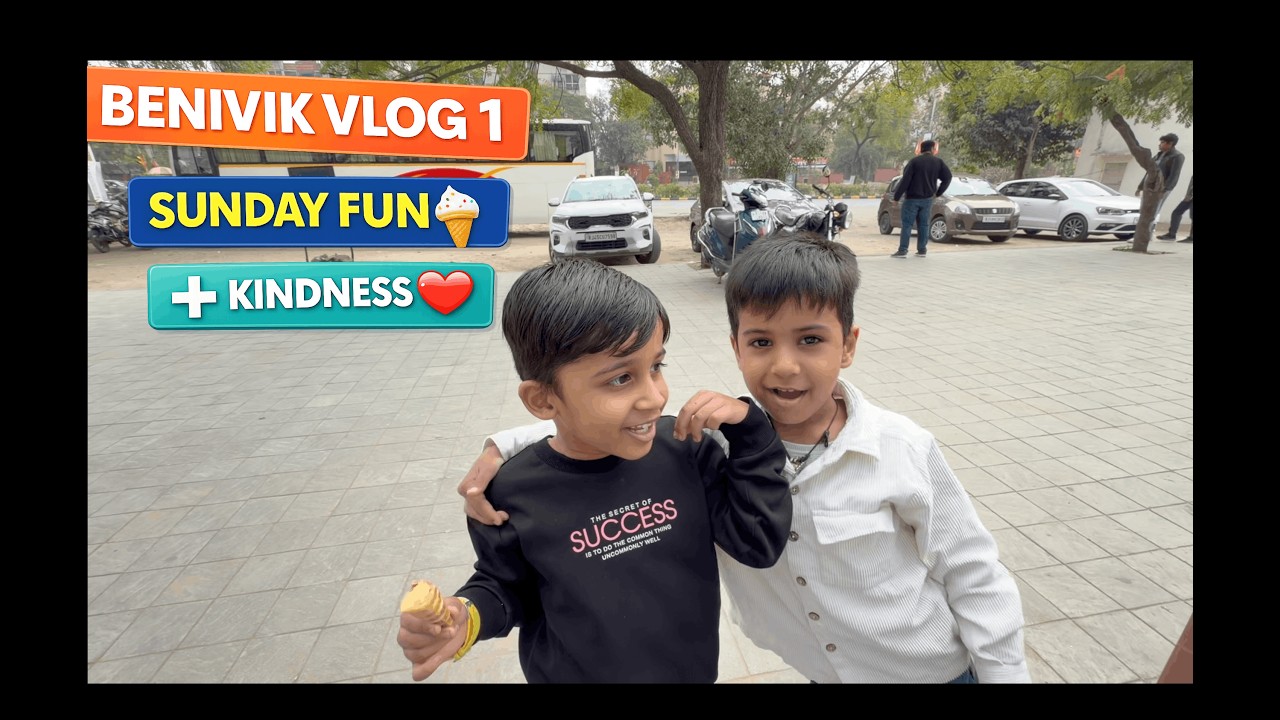 “Benivik Kids Vlog Ep 1 | Sunday Ice Cream 🍦 & Temple Visit 🙏 | Fun + Kindness Day” chamatkareshwar