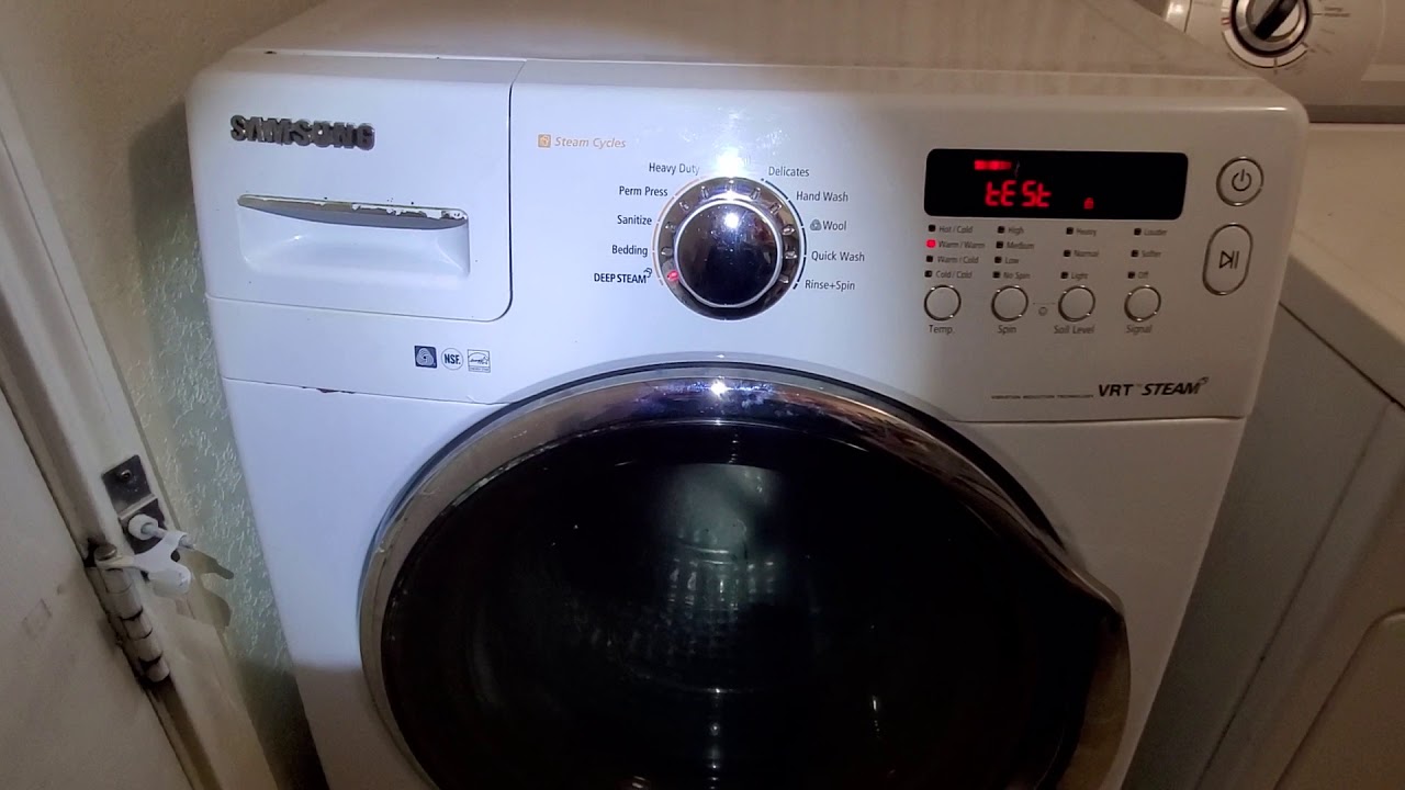 Samsung washer VRT diagnostic mode