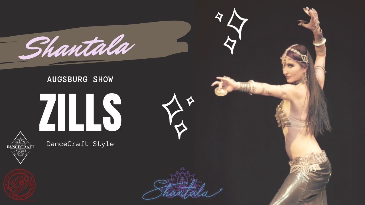 Alice Shantala Fusion Bellydance dancing in Augsburg at Zoe Jakes Show | Finger Cymbals |