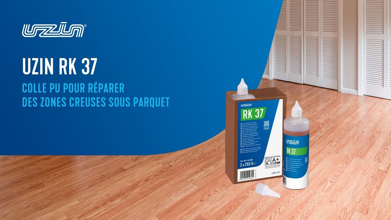 UZIN RK 37 - Une colle PU pour r&eacute;paration des zones creuses sous parquet