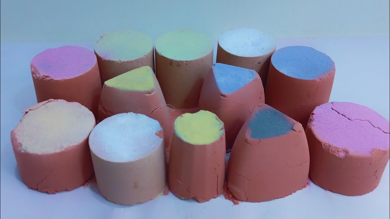 Baking soda curshing Asmr | different shapes top colourful Curshing Asmr #explore