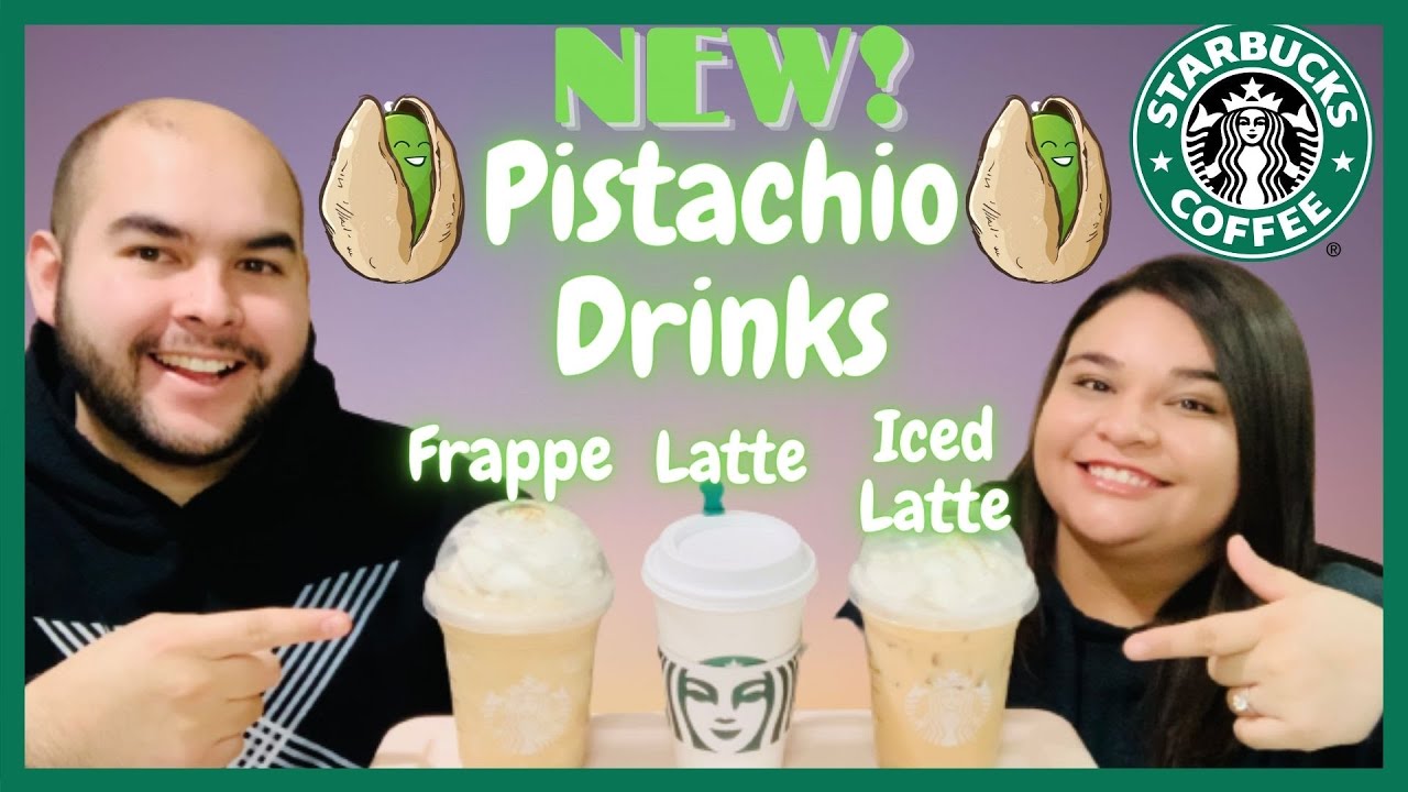 NEW Starbucks Pistachio Latte, Iced Latte, & Pistachio Frappuccino Review ☕️