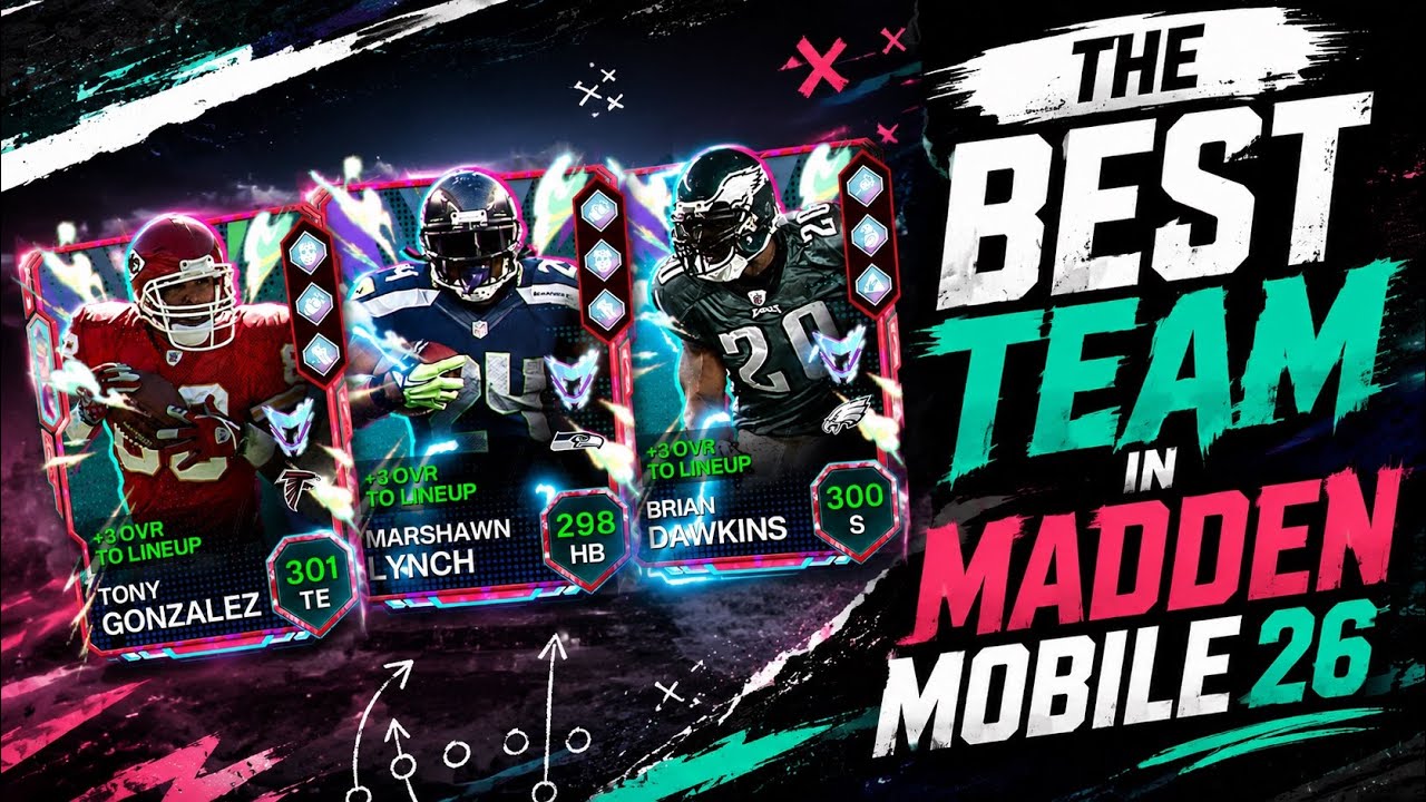ЛУЧШАЯ КОМАНДА В MADDEN MOBILE 26! ОБЩИЙ РЕЙТИНГ КОМАНДЫ 8400! Madden Mobile 26