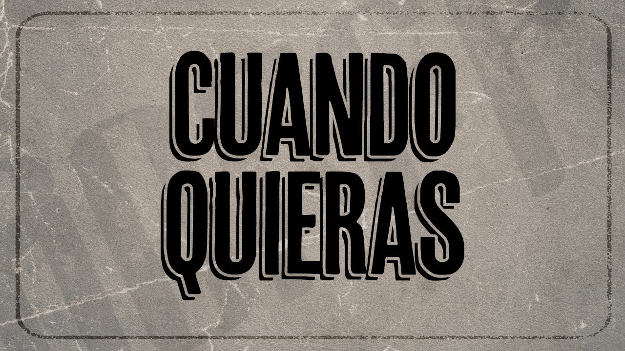 Kevin Roldan - Cuando Quieras Ft C.R.O Yomo (Lyric video)