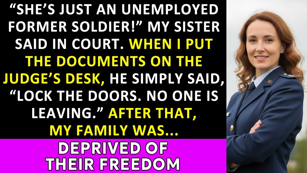 In Court, My Sister Said, “You’re Just An Unemployed Soldier.” After That, My Family Was…