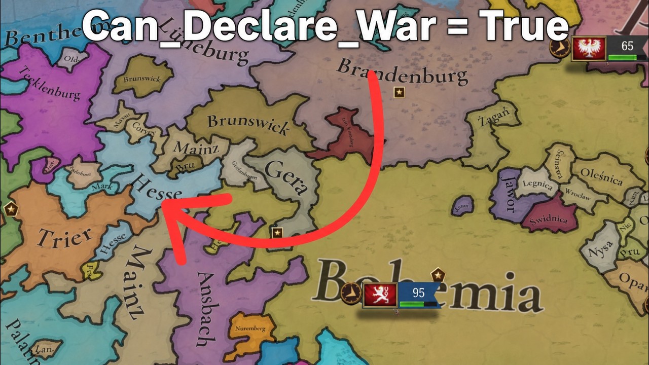 Бранденбург, НО теперь СРИ может объявлять войну | EU5