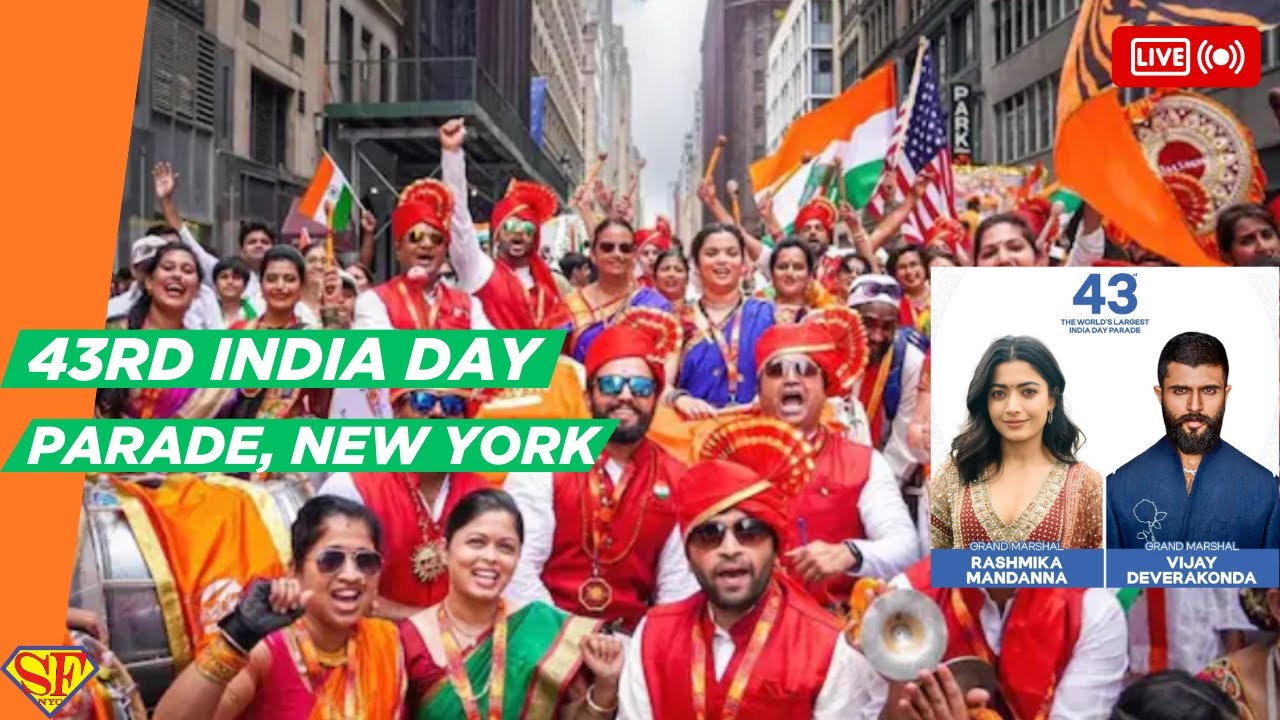 🇮🇳New York: India Day Parade - Rashmika Mandanna + Vijay Deverakonda
