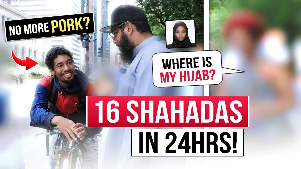 *АЛЛАХУ АКБАР!!* 🤯🔥🇺🇸 16 человек вернулись в ИСЛАМ за 24 часа!! ЧИКАГО Дава