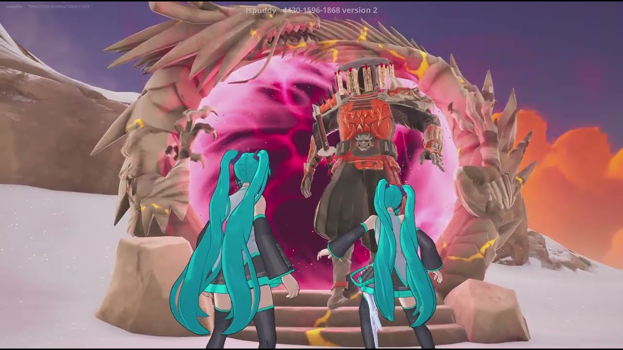 What If Hatsune Miku VS Shogun X in Fortnite? @HatsuneMiku #HatsuneMiku #ShogunX #Fortnite #Miku