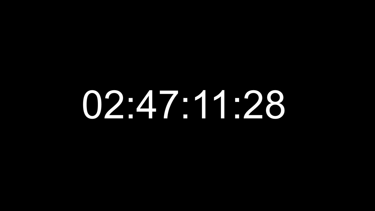 3 Hour Black Screen Countdown Timer & Alarm (Moderate Volume)