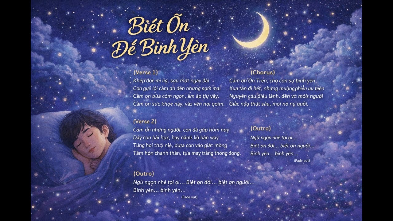 Biết Ơn Để Bình Yên: (NGỦ)Ai đang mất ngủ, nghe bài này một chút thôi, tâm sẽ dịu lại và dễ ngủ hơn.