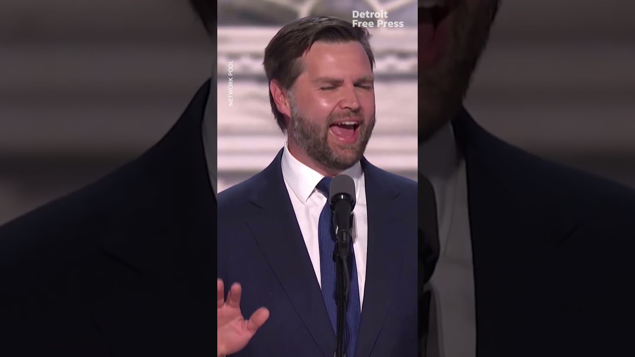 'Let's go blue' chants break out during JD Vance's RNC speech amid Michigan, Ohio State rivalry