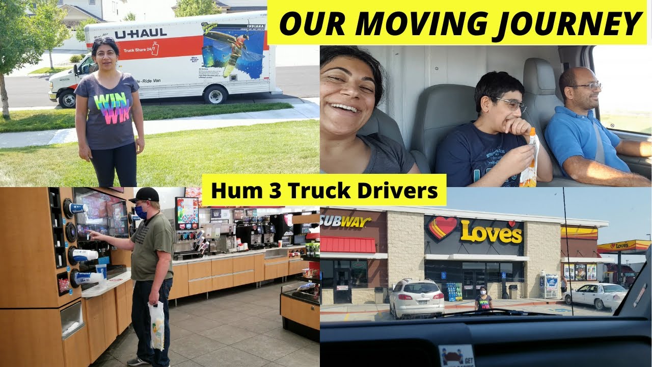 Ek Din Pura America Meh Truck Driver-ing Kiya | Moving Day - Moving in USA | Last Vlog From Colorado