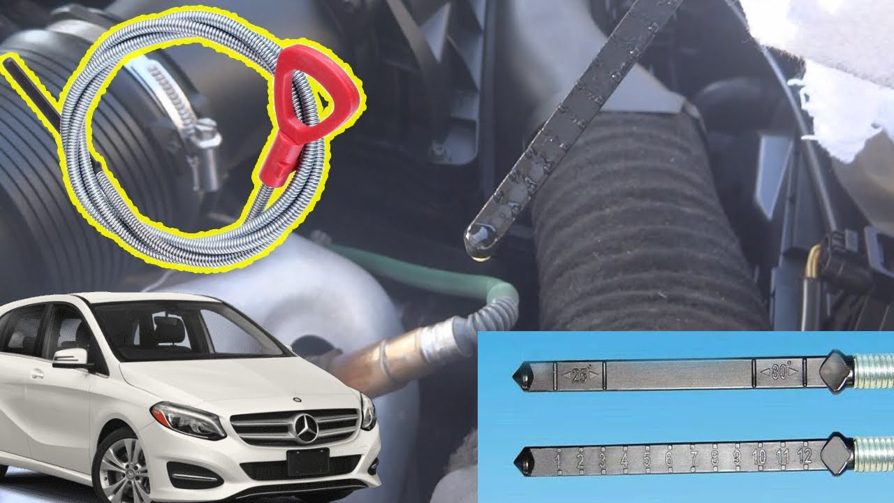Ferramenta para conferir o nível do óleo cambio automático Mercedes-Benz B200