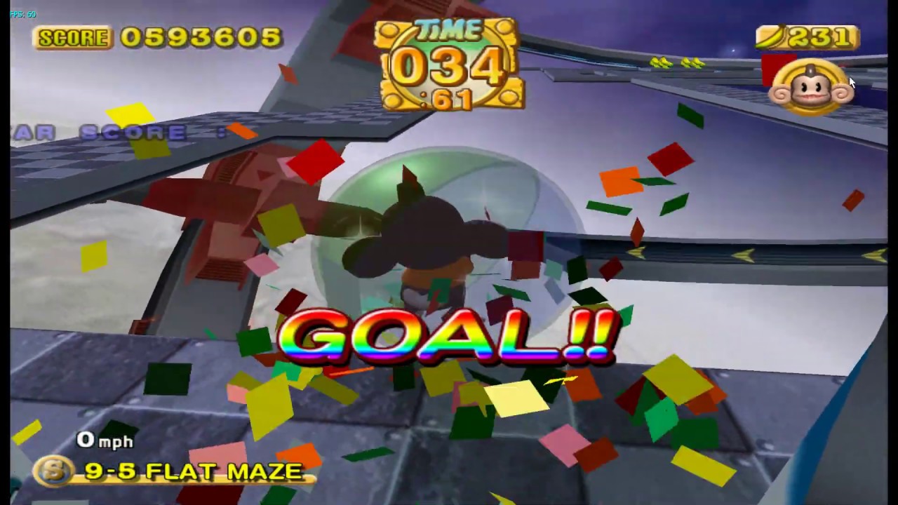 Super Monkey Ball 2  9-5 Flat Maze on Dolphin 5.0