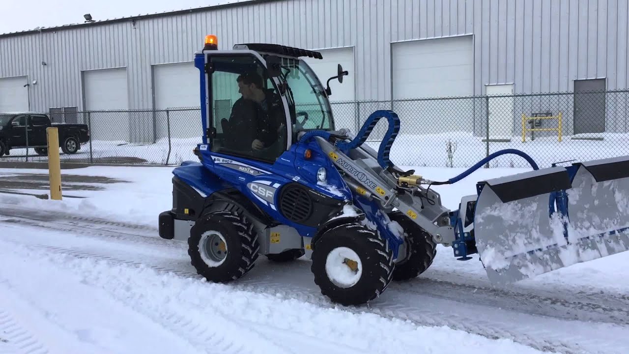 MultiOne SL840DTP with V-Plow & Bucket Attachment
