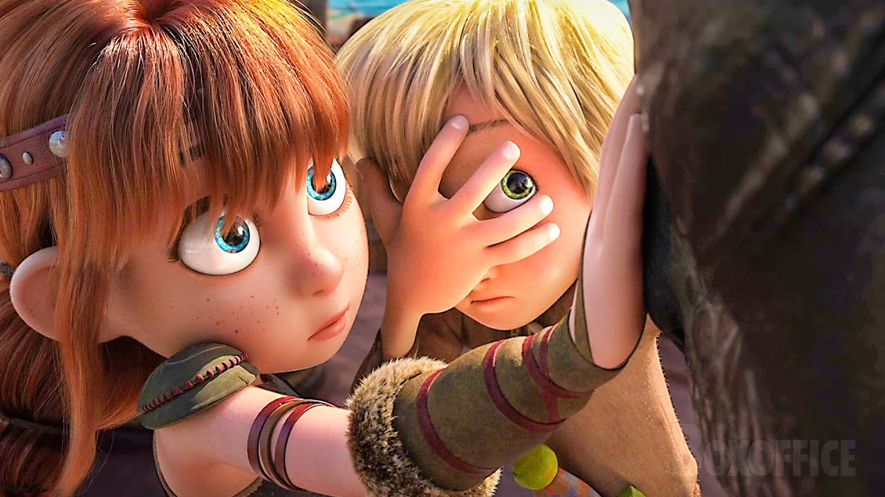 Les enfants d'Harold rencontrent les Bébé Krokmou | Dragons 3 : Le Monde caché | Extrait VF 🔥 4K