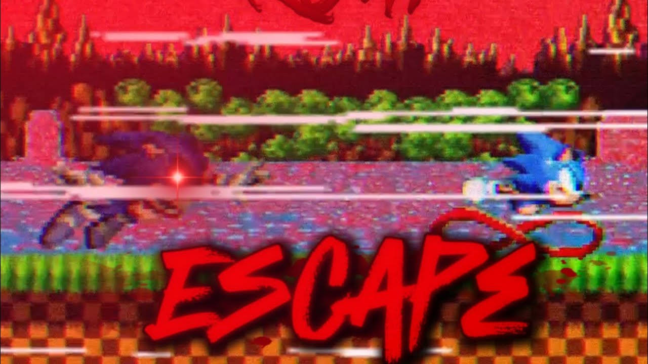 Sonic running for his life