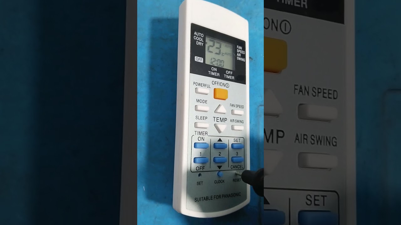 Panasonic AC remote reset karne ka Tarika। #acremote #airconditioner