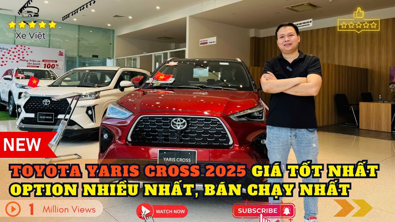 Toyota YARIS CROSS 2025 màu CAM - SUV Bán Chạy NHẤT PHÂN KHÚC, OPTION Miên MAN !