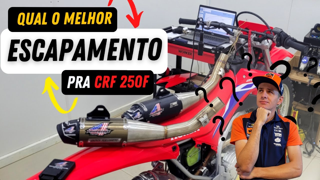 QUAL O MELHOR ESCAPAMENTO PRA CRF 250F?? - TESTE DE ESCAPES FEITO EM 3 MOTOS!!