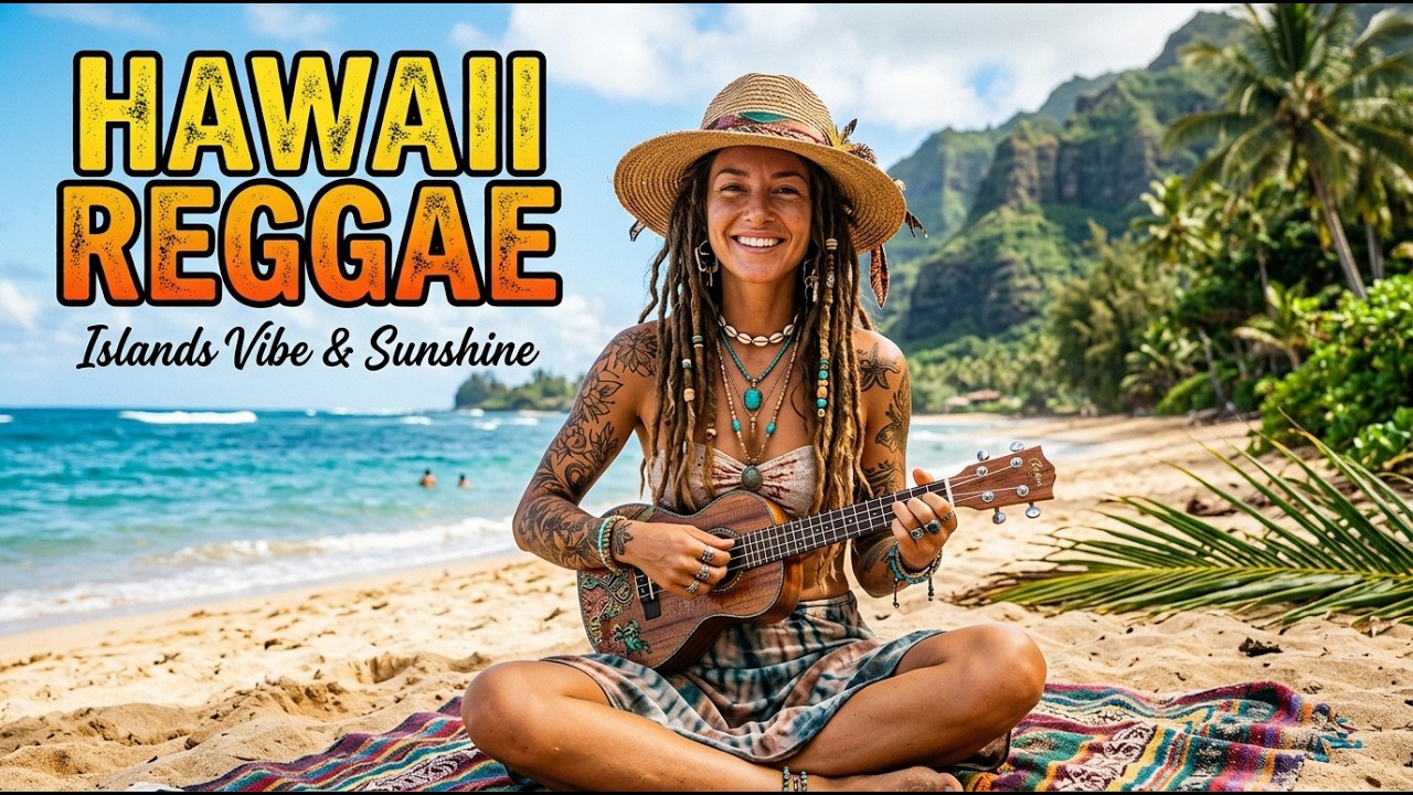 Island Reggae Chill 🌴 Best Tropical Hawaiian Music for Beach Relaxation & Sunset