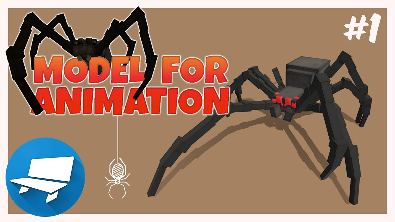 How to Animate Realistic Spider Movement - Blockbench Tutorial - 3D Model and Animation Series