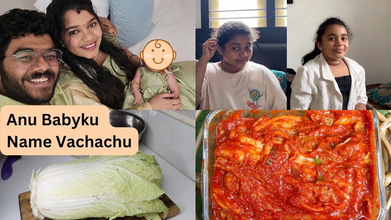 Anusha Babyku Name Vachachu - Making Authentic Kimchi For the Second Time