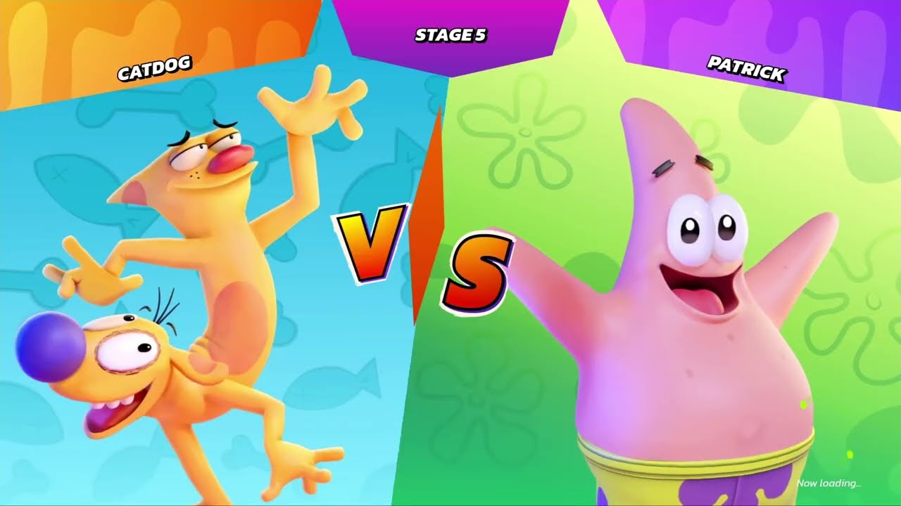 Nickelodeon All-Star Brawl (PS4) - Arcade Mode - Catdog character (Very Easy)