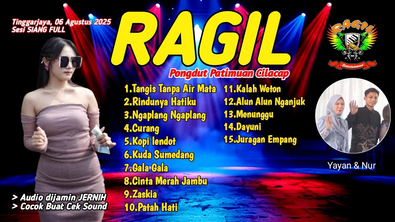 TANGIS TANPA AIR MATA - RINDUNYA HATIKU - LIVE TINGGARJAYA  - RAGIL PONGDUT