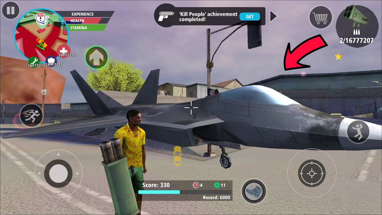 New Gangster Crime (Spawn a Air Superiority Fighter) Drive Fighter Airplane  - Android Gameplay HD