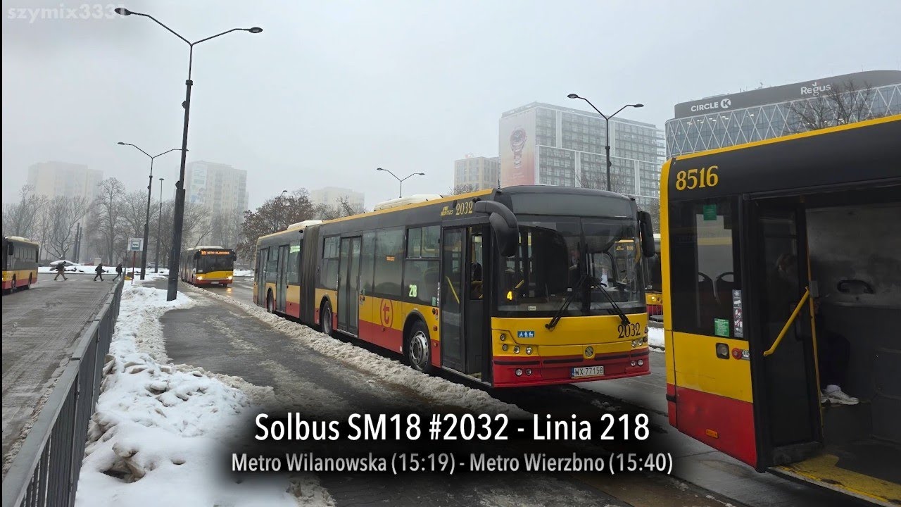 Linia 218 | Solbus SM18 #2032 - MZA Warszawa