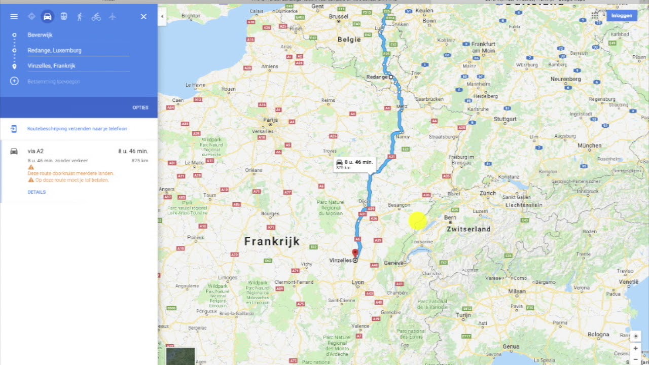 Route Spanje door Oost Frankrijk