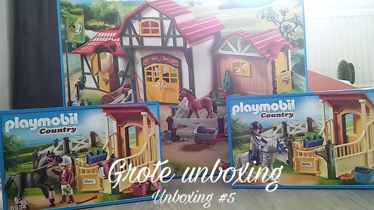 Playmobil manege de Paardensprong- Grote unboxing