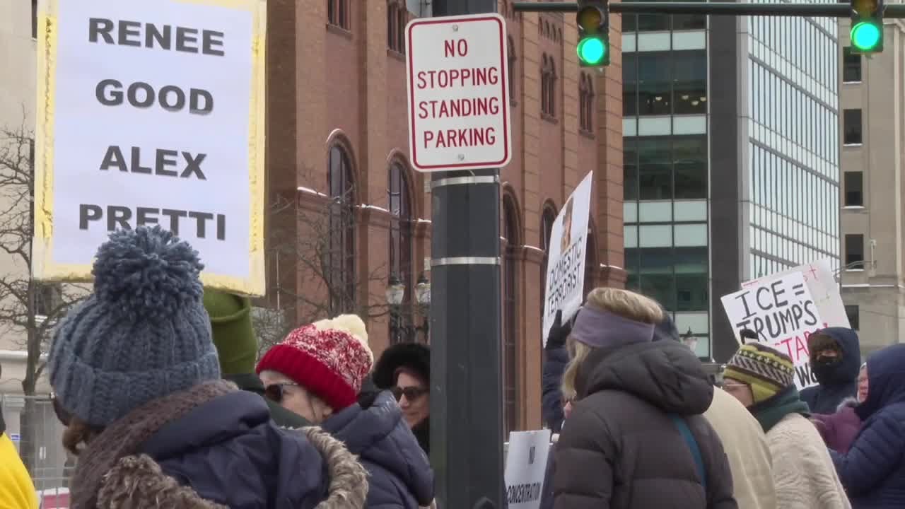 Lansing immigrant among the dozen protesting ICE at Michigan Capitol