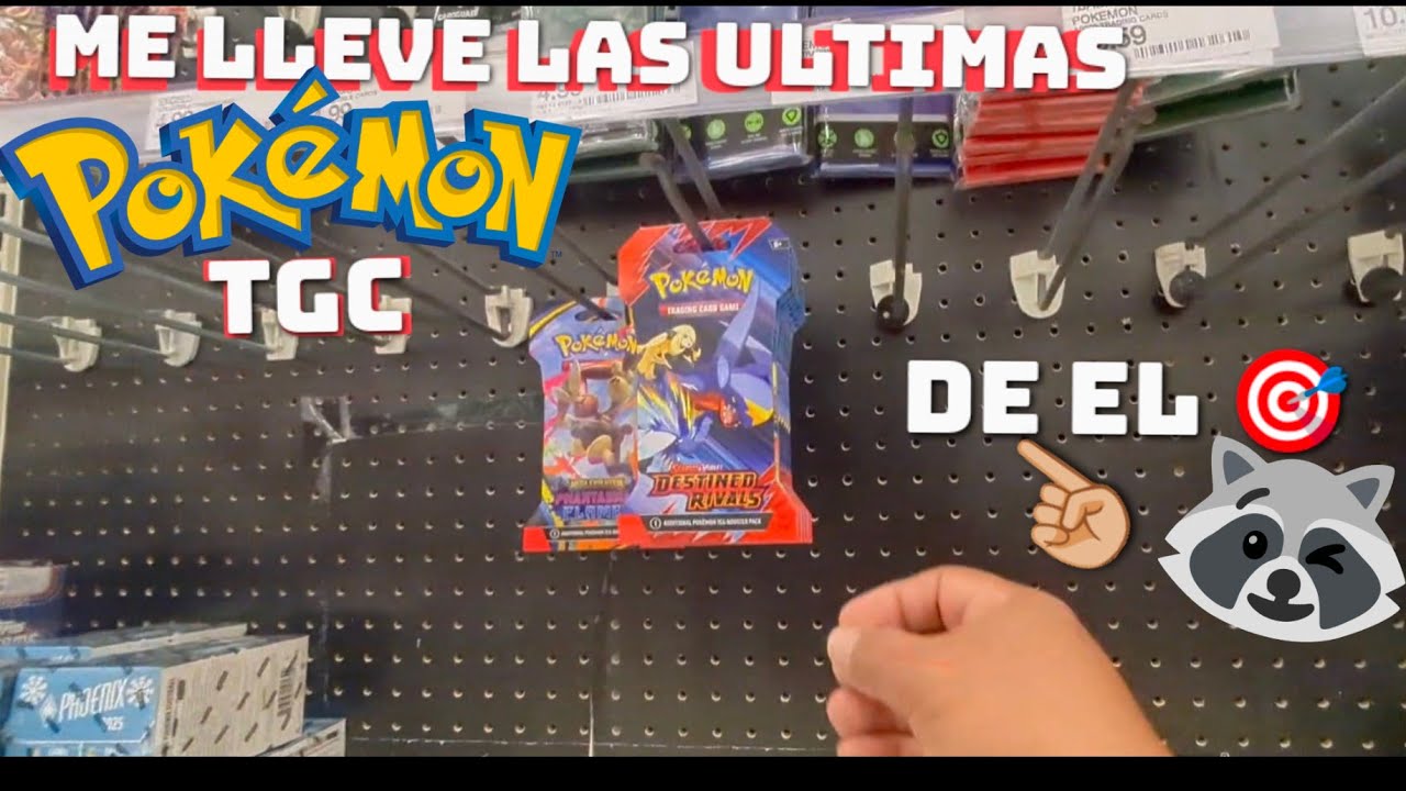 Me lleve las ultimas 🔥 Pokemon TGC 🔥 packs 👍🏼🦝 que me dejaron en el 🎯 Target 
