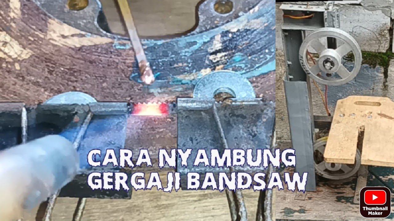 cara menyambung mata gergaji bandsaw