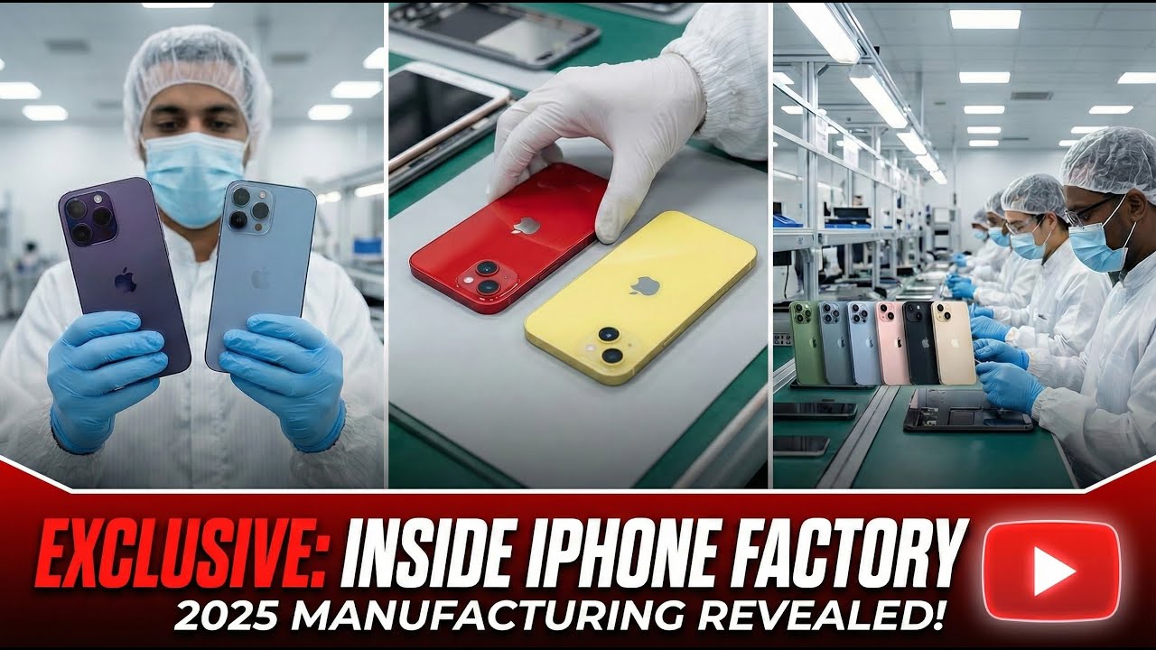 &ldquo;iPhone Factory Manufacturing Process 2025 🔥 | Ultra-Realistic Apple Production Line.