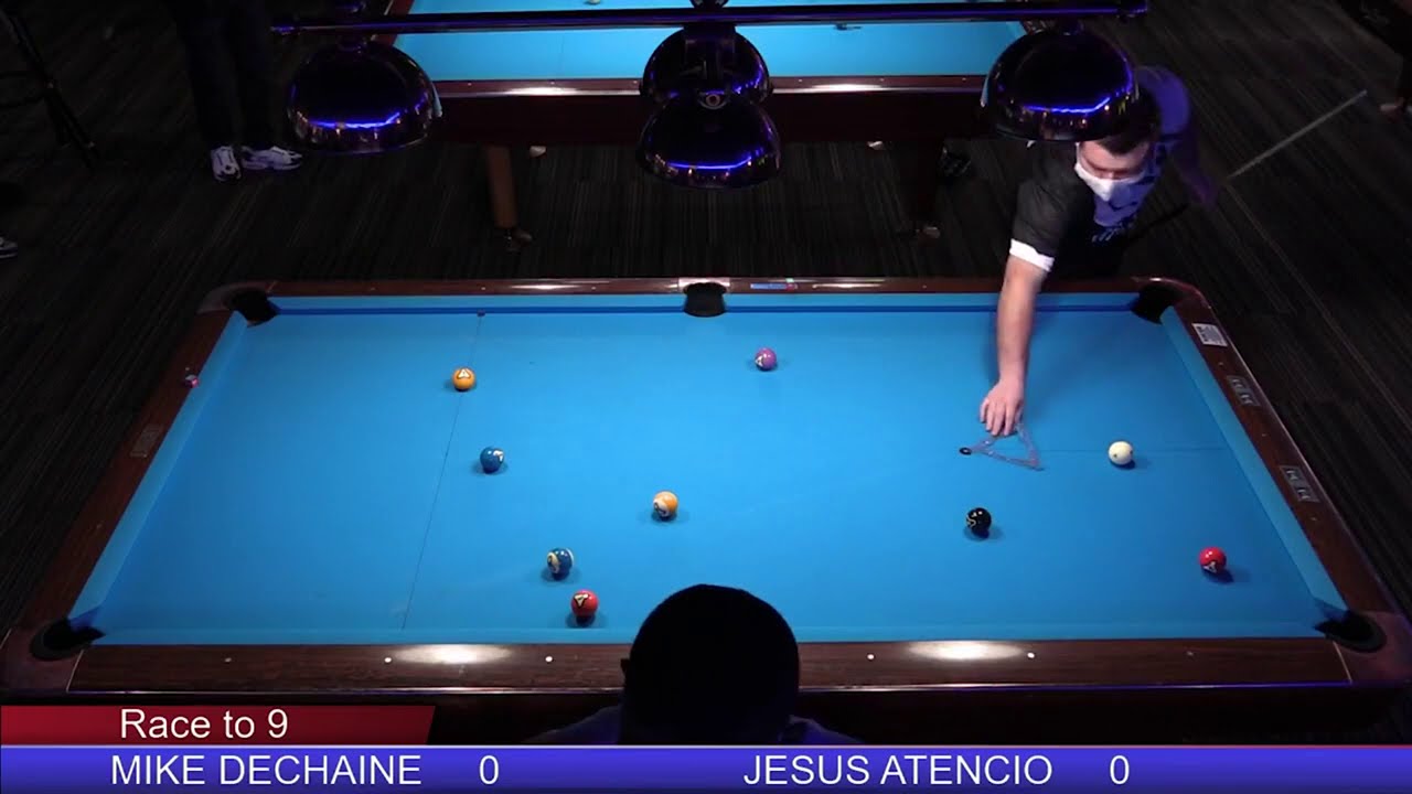 US 1 Billiards February Pro Am - Mike Dechaine vs Jesus Atencio