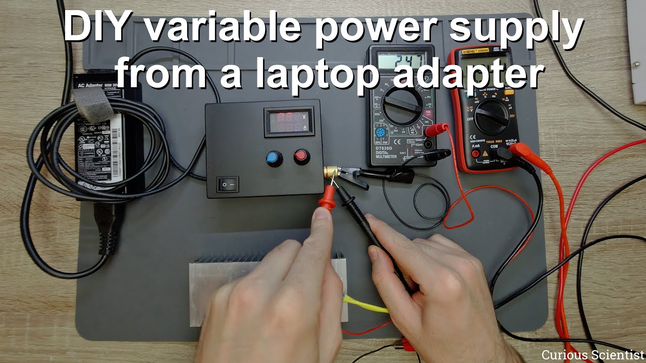 DIY variable power supply from a laptop adapter